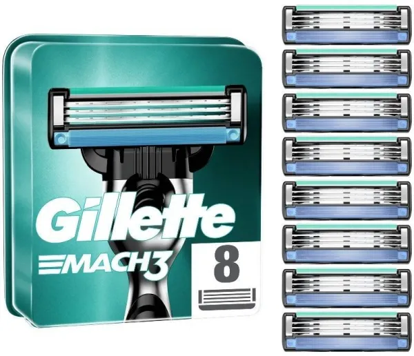 Gillette Mach3 -terät 8 kappaletta