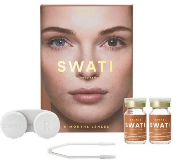 SWATI - Värilliset piilolinssit 6 kuukautta Bronze